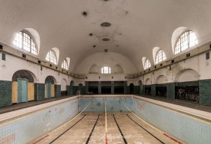 Verlassener Miltärstützpunkt der Sowjetunion Wünsdorf, Schwimmbad