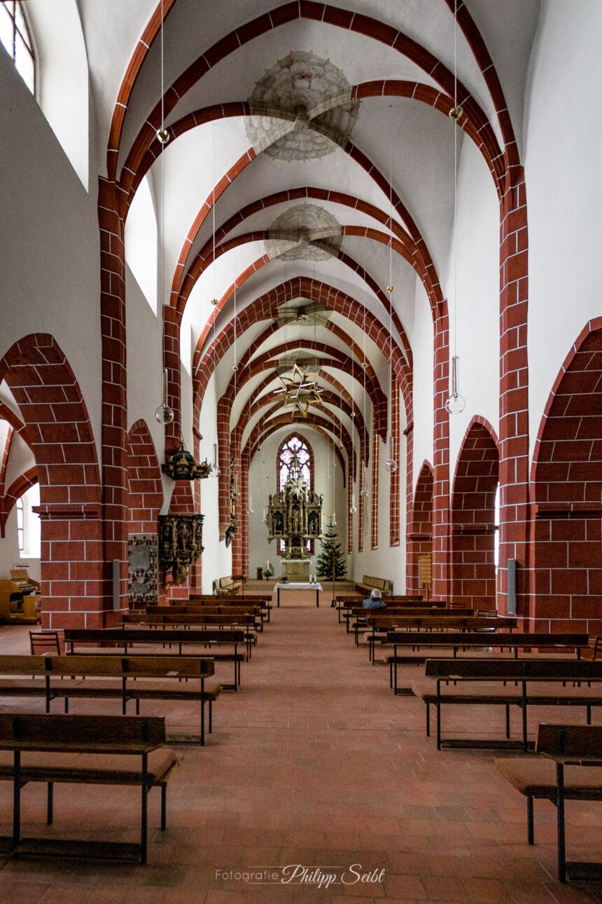 Winter in Meißen 2021 - Innenaufnahme St. Afra Kirche Meißen