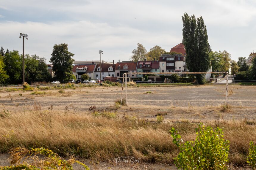 Jahnsportplatz Kamenz, ehemalige Spielstätte des FC Dynamotreue Kamenz 1999